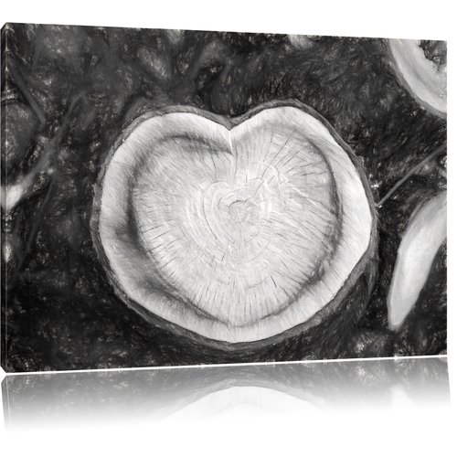 Aesthetic Blasphemy | Photo of a tree trunk's rings in a heart shape around a knot.