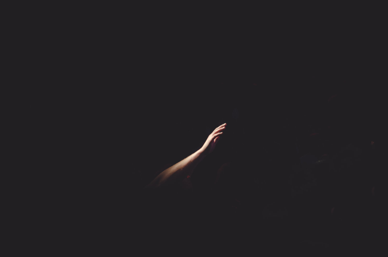 Aesthetic Blasphemy | A hand reaching out for the darkness