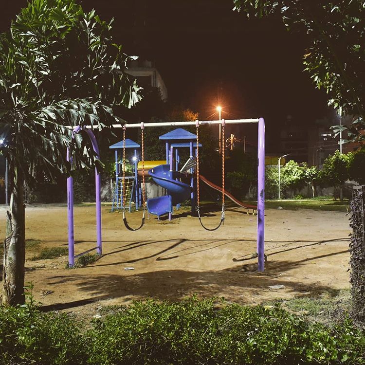 Aesthetic Blasphemy | Image of swings in a park